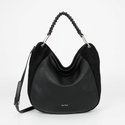 BORSA A SACCA CON DETTAGLIO IN ECO SUEDE