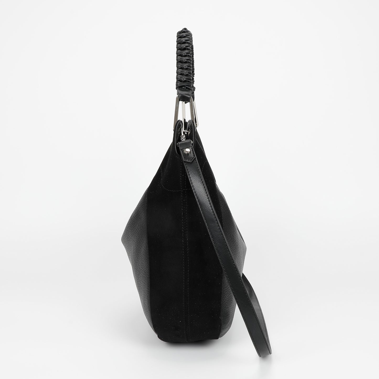 BORSA A SACCA CON DETTAGLIO IN ECO SUEDE