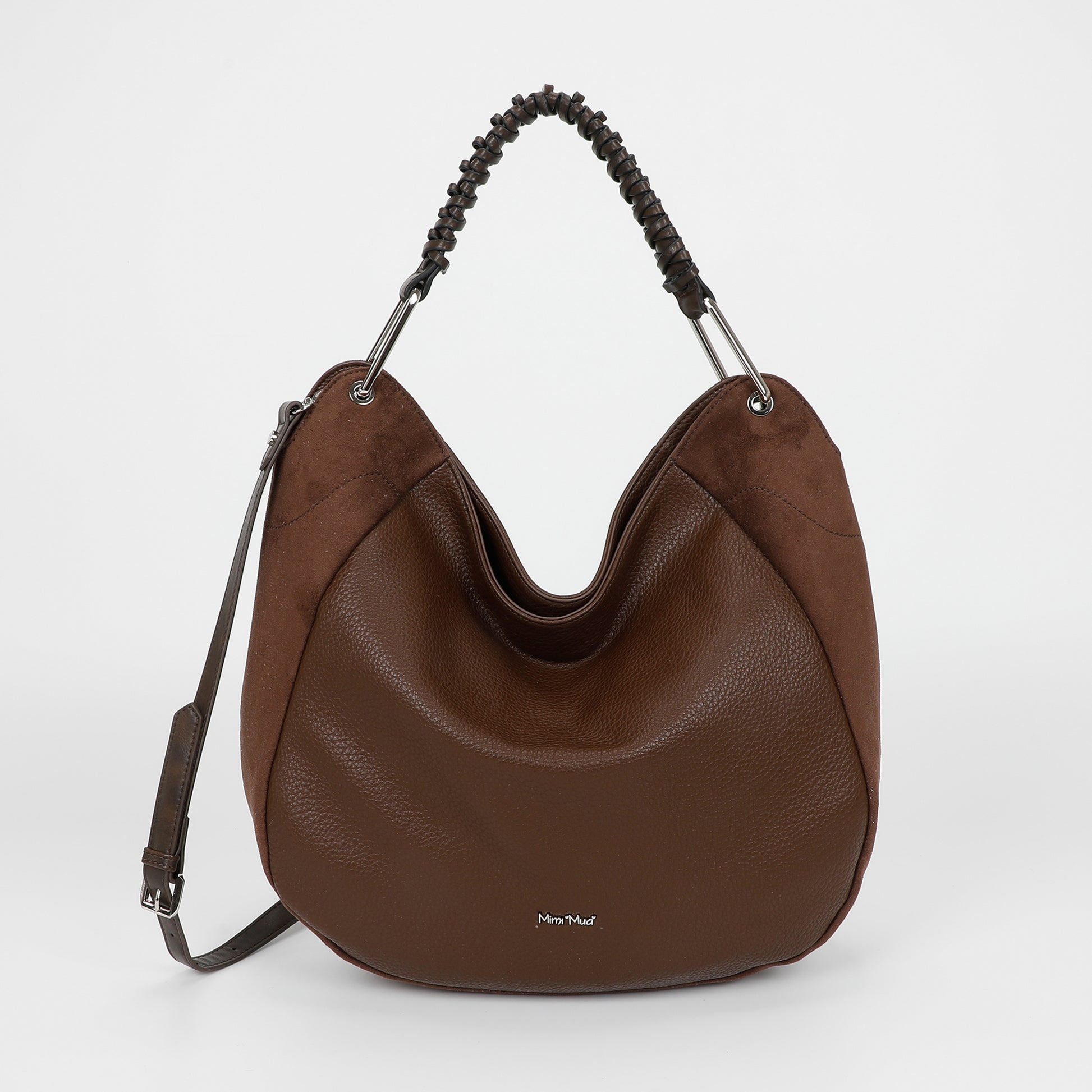 BORSA A SACCA CON DETTAGLIO IN ECO SUEDE