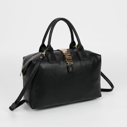BORSA BAULETTO CON LETTERE MIMI-MUA