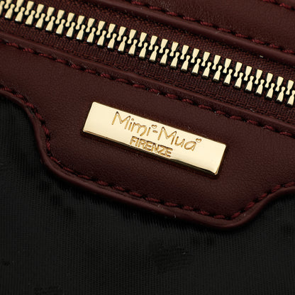 BORSA BAULETTO CON LETTERE MIMI-MUA