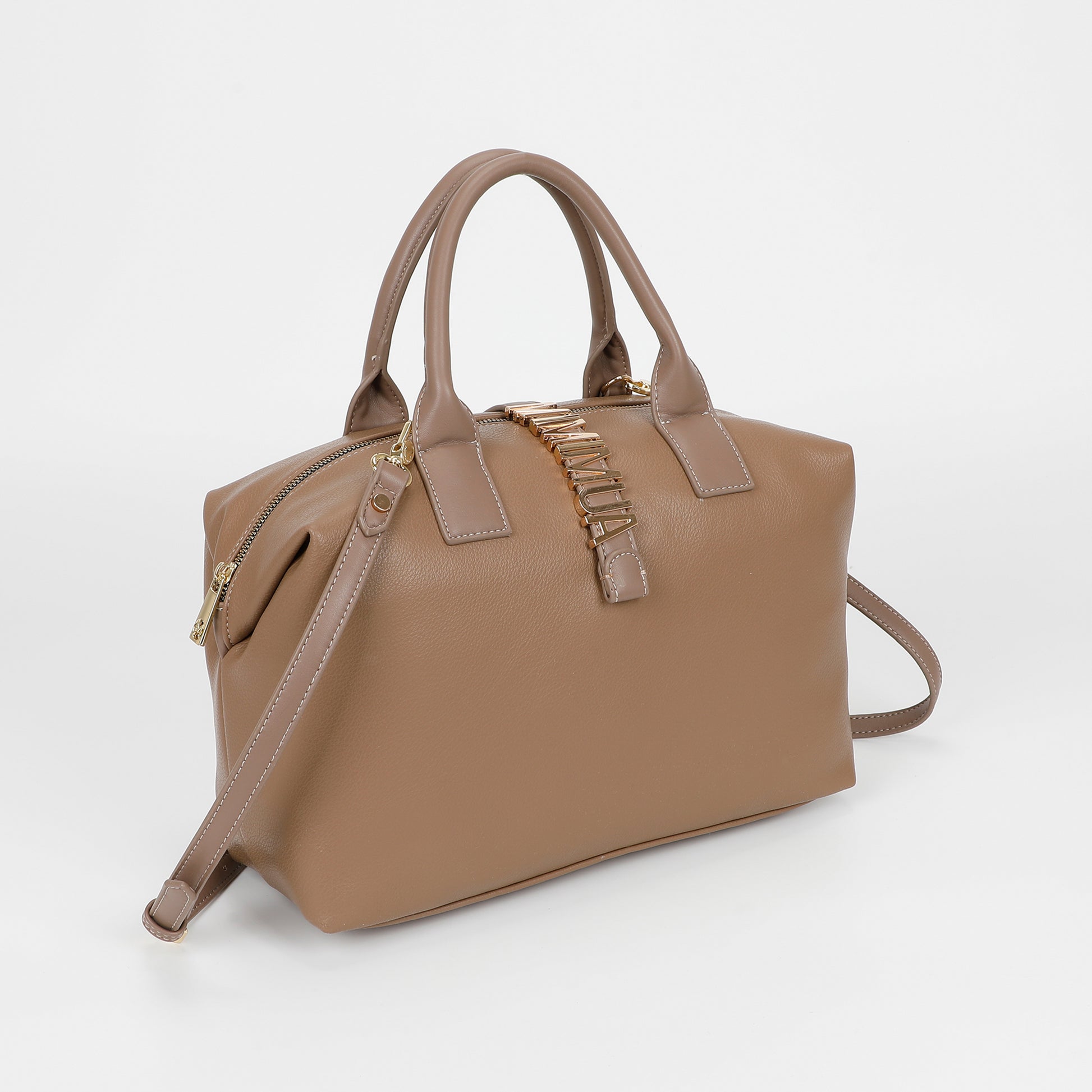 BORSA BAULETTO CON LETTERE MIMI-MUA
