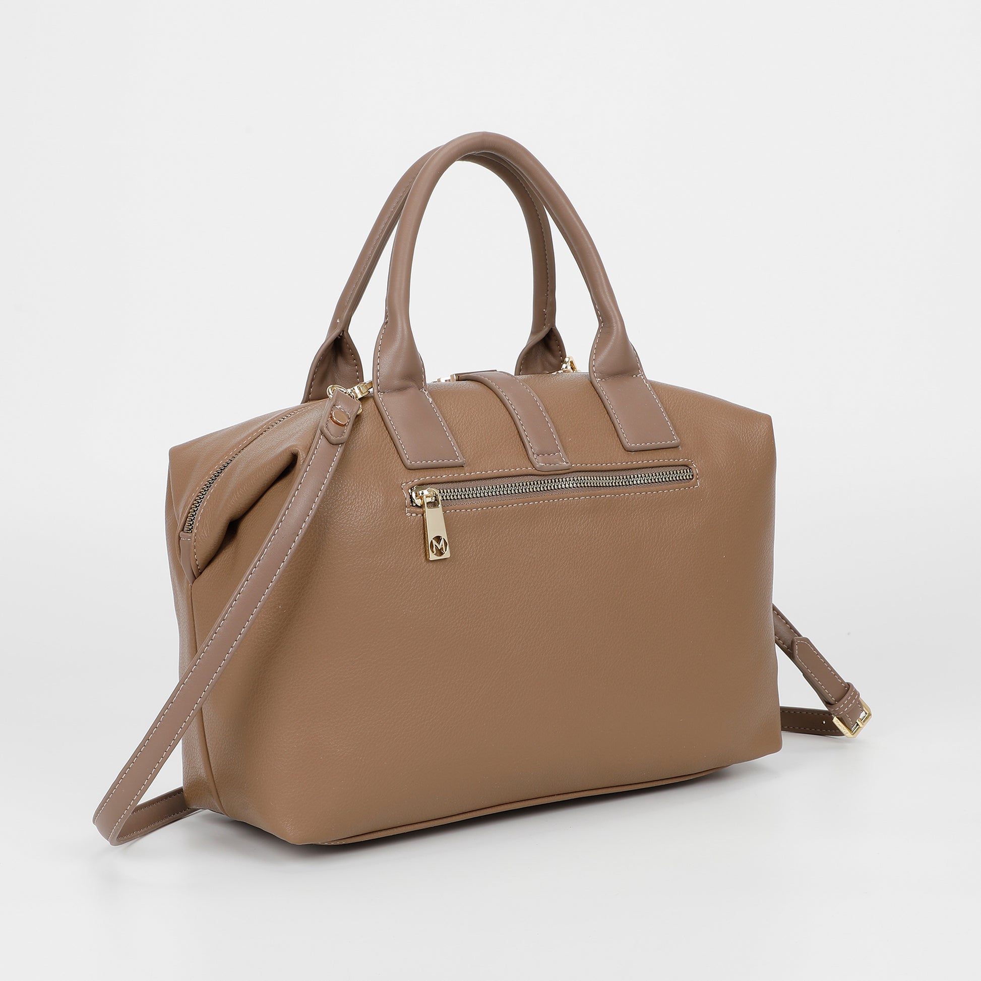 BORSA BAULETTO CON LETTERE MIMI-MUA