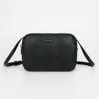 BORSA A TRACOLLA CON ACCESSORI IN OTTONE