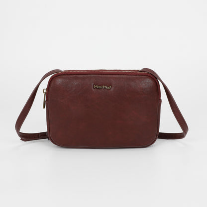 BORSA A TRACOLLA CON ACCESSORI IN OTTONE