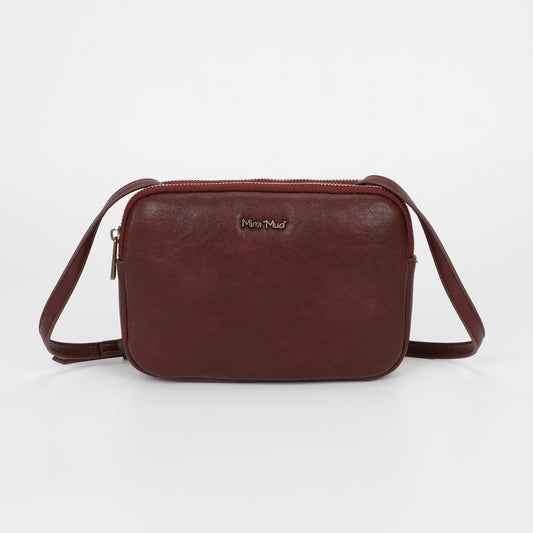 BORSA A TRACOLLA CON ACCESSORI IN OTTONE