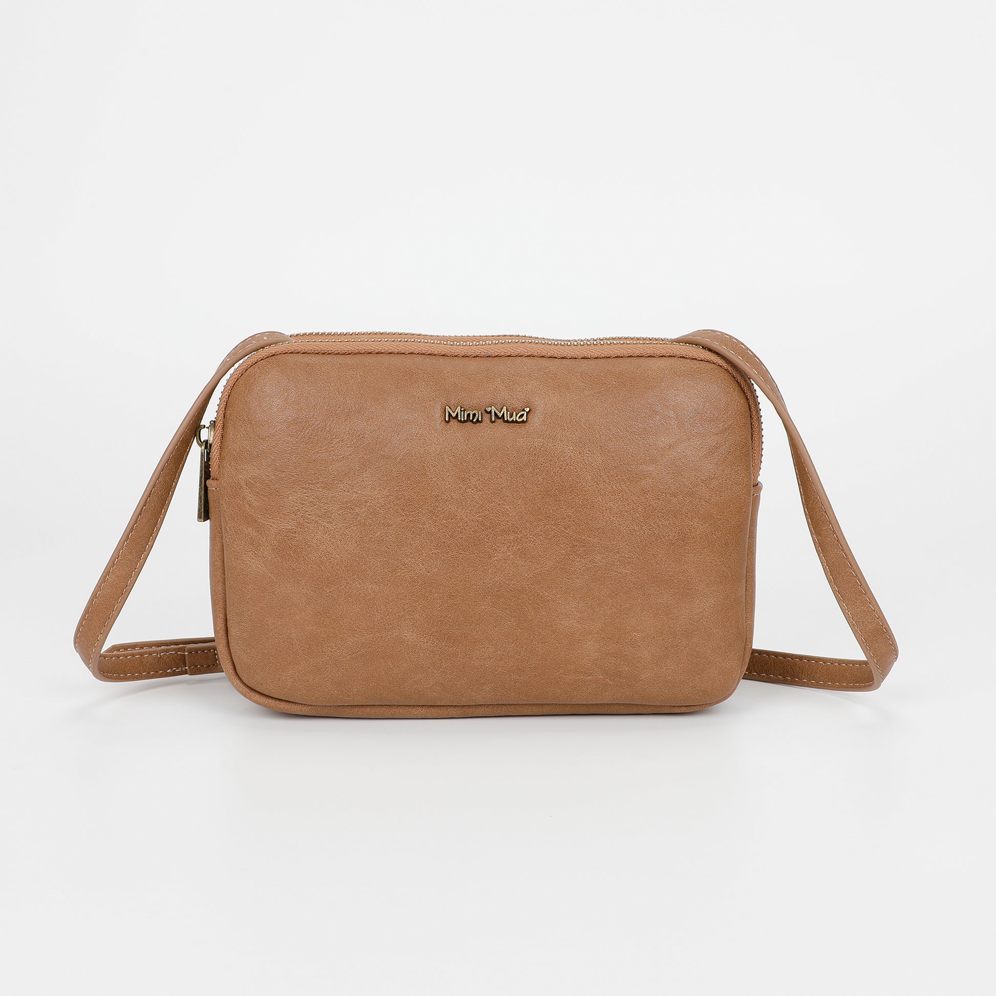 BORSA A TRACOLLA CON ACCESSORI IN OTTONE