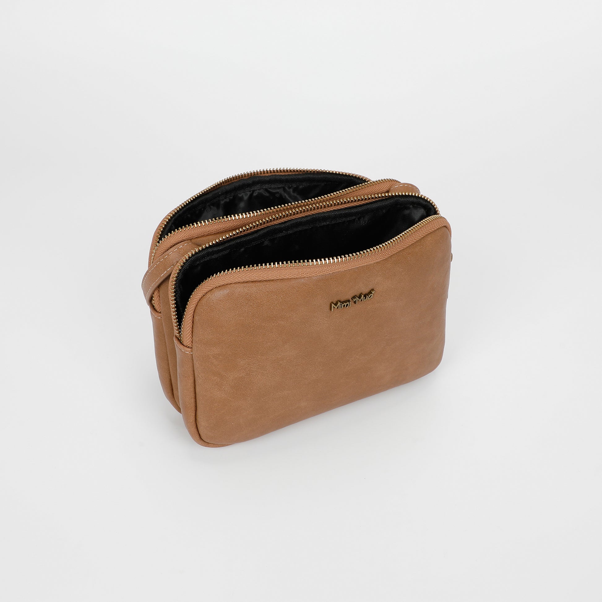 BORSA A TRACOLLA CON ACCESSORI IN OTTONE