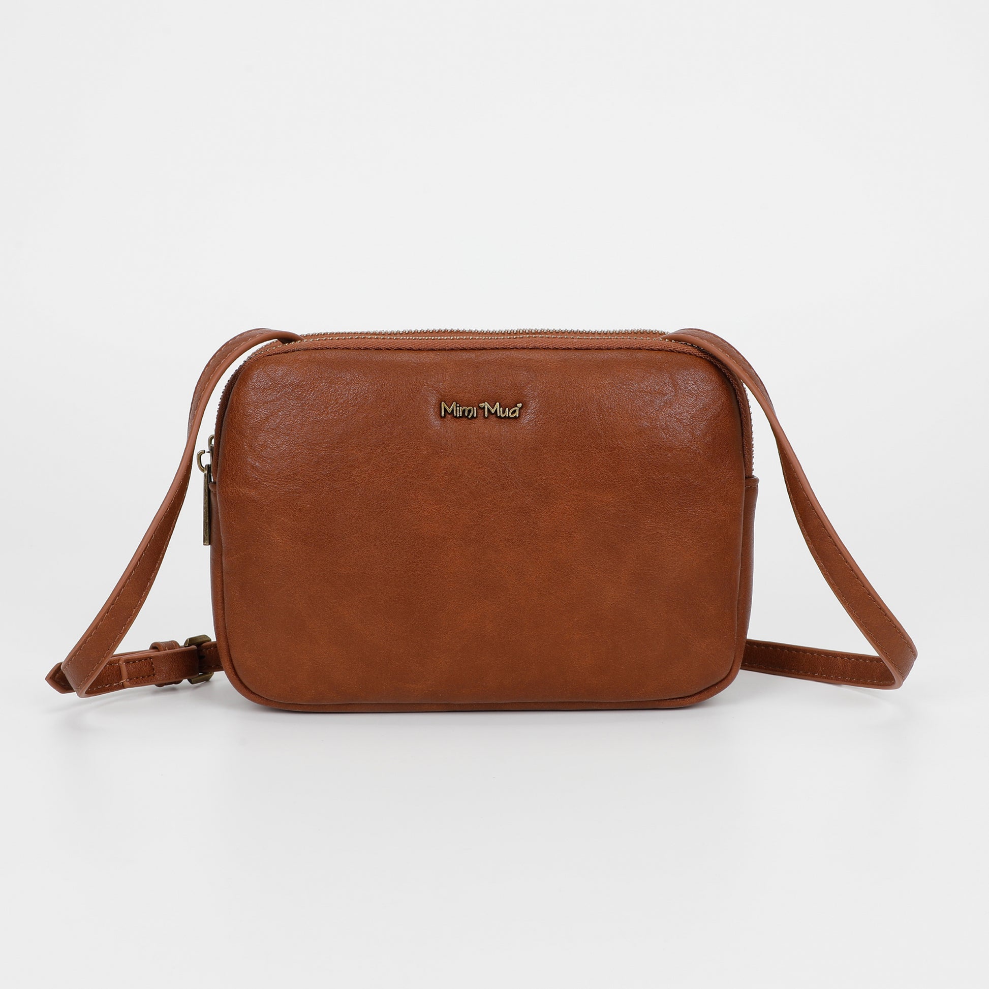 BORSA A TRACOLLA CON ACCESSORI IN OTTONE
