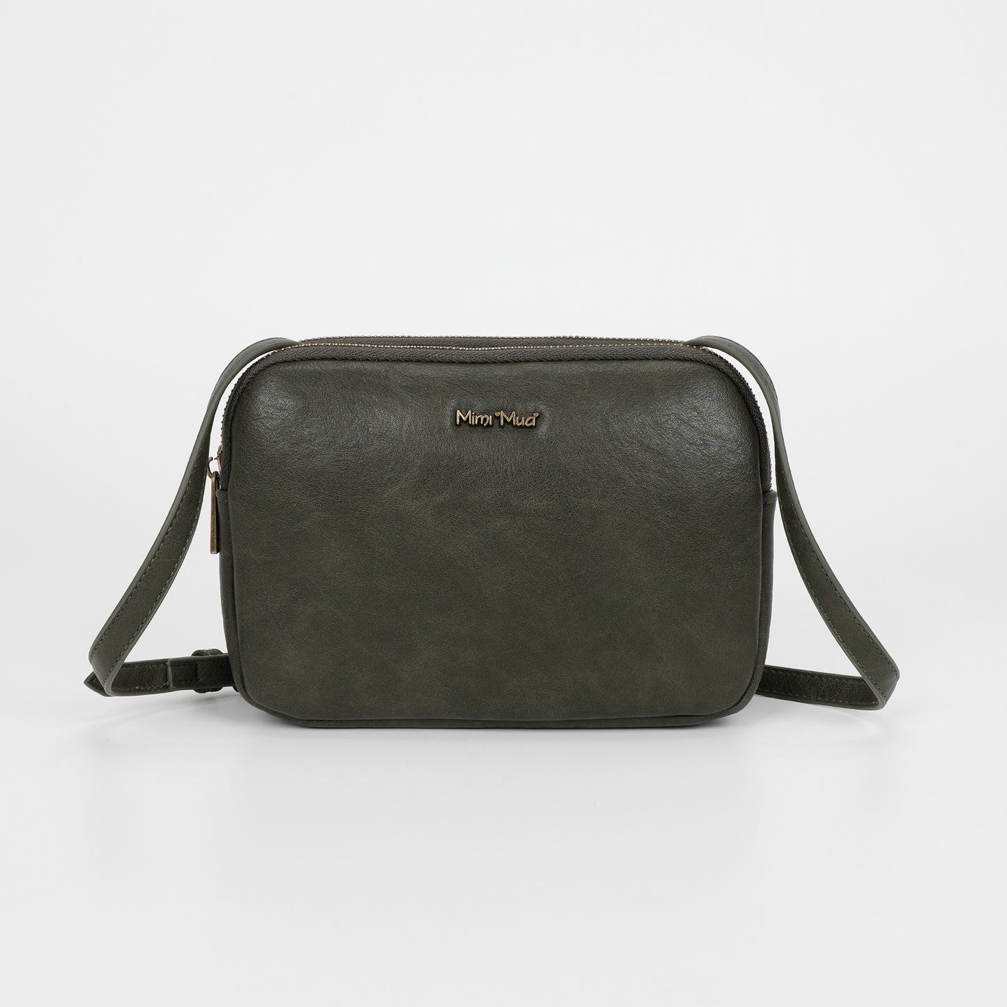 BORSA A TRACOLLA CON ACCESSORI IN OTTONE