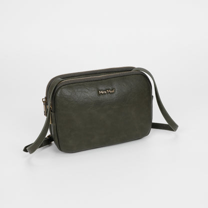 BORSA A TRACOLLA CON ACCESSORI IN OTTONE
