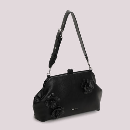 BORSA A BAULETTO CON FIORI