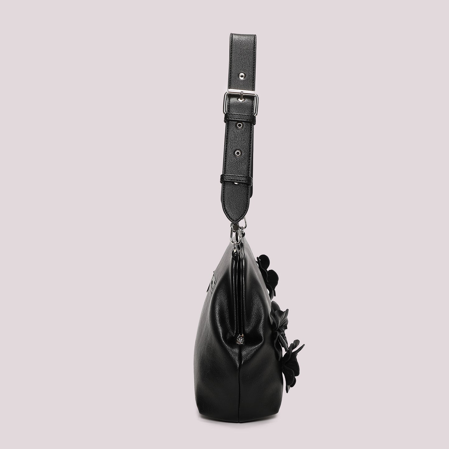 BORSA A BAULETTO CON FIORI