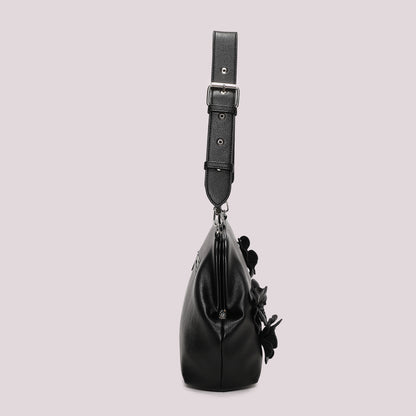 BORSA A BAULETTO CON FIORI