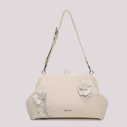 BORSA A BAULETTO CON FIORI