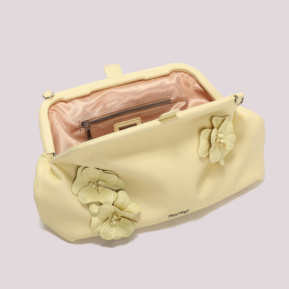 BORSA A BAULETTO CON FIORI