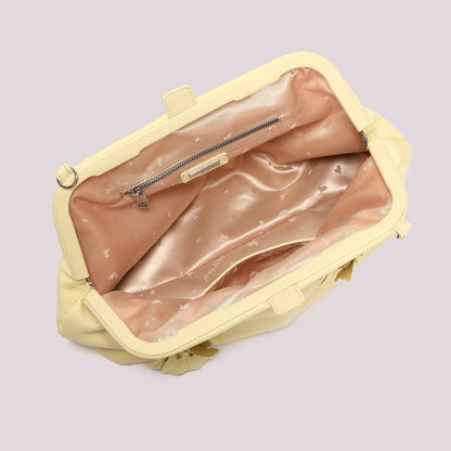 BORSA A BAULETTO CON FIORI