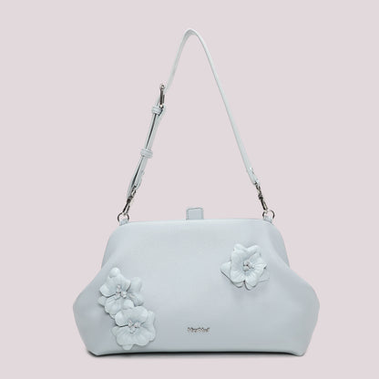 BORSA A BAULETTO CON FIORI