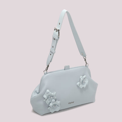 BORSA A BAULETTO CON FIORI