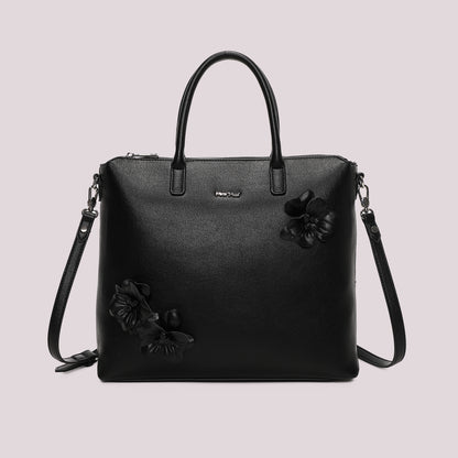 BORSA A SPALLA CON FIORI
