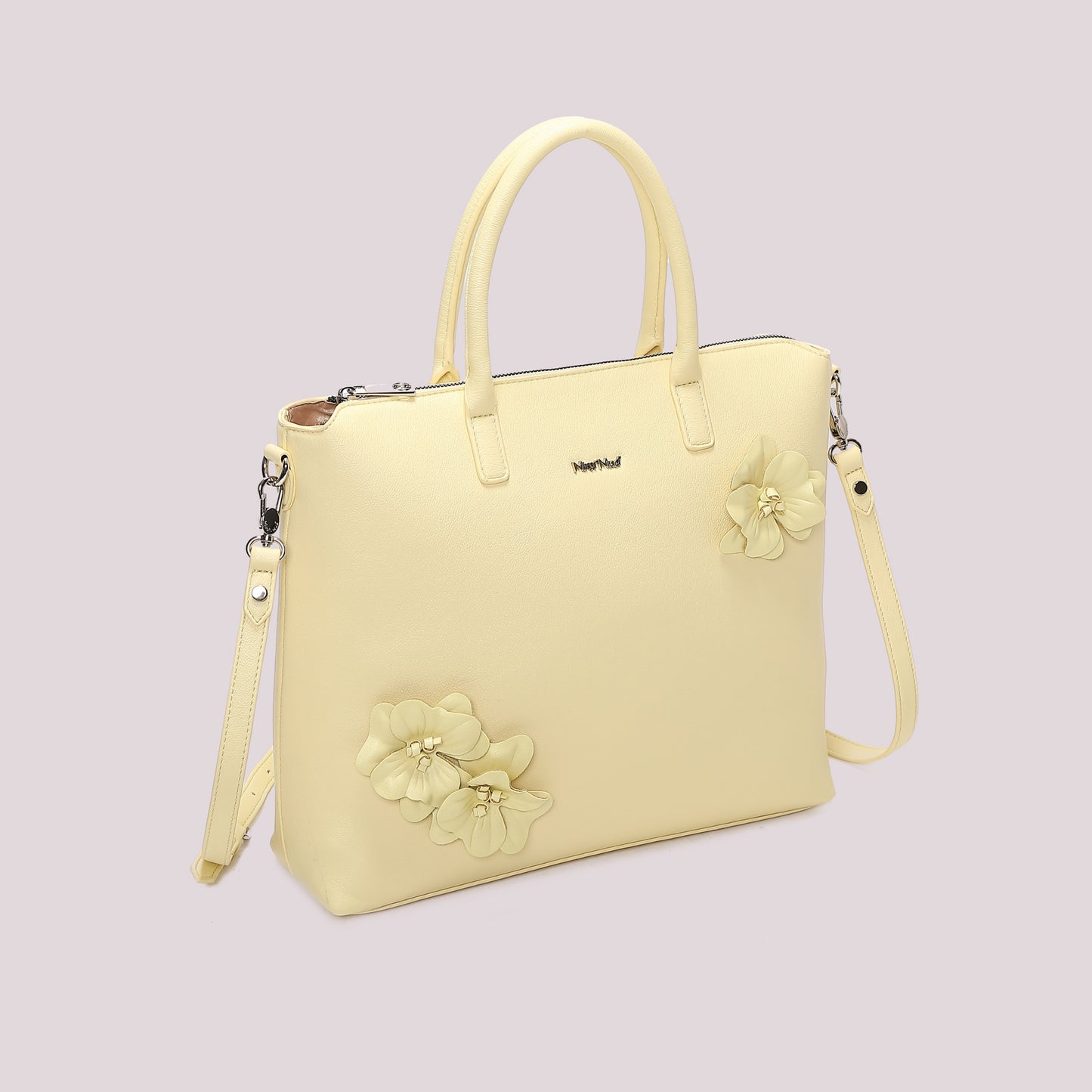 BORSA A SPALLA CON FIORI