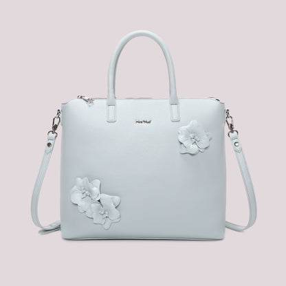 BORSA A SPALLA CON FIORI