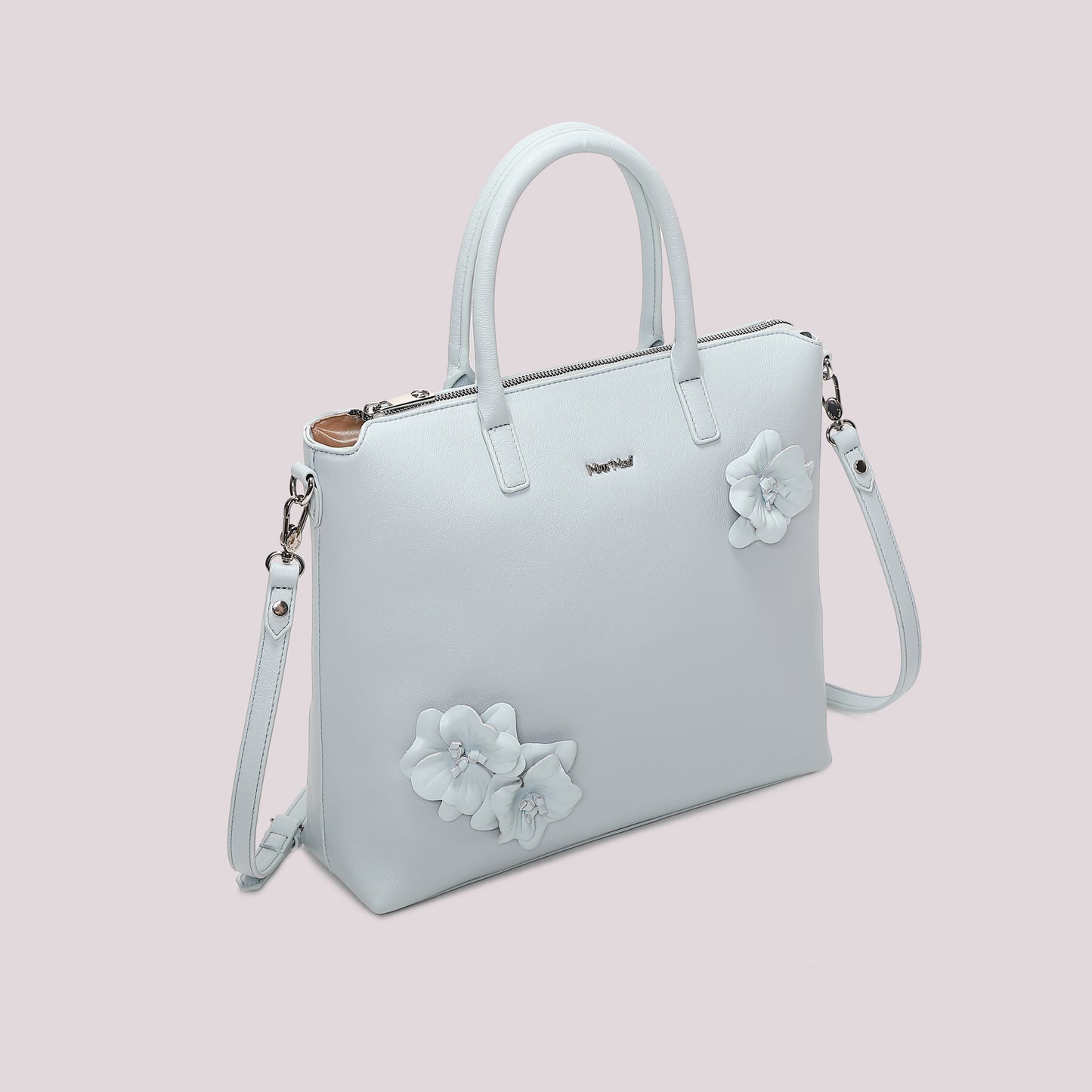 BORSA A SPALLA CON FIORI
