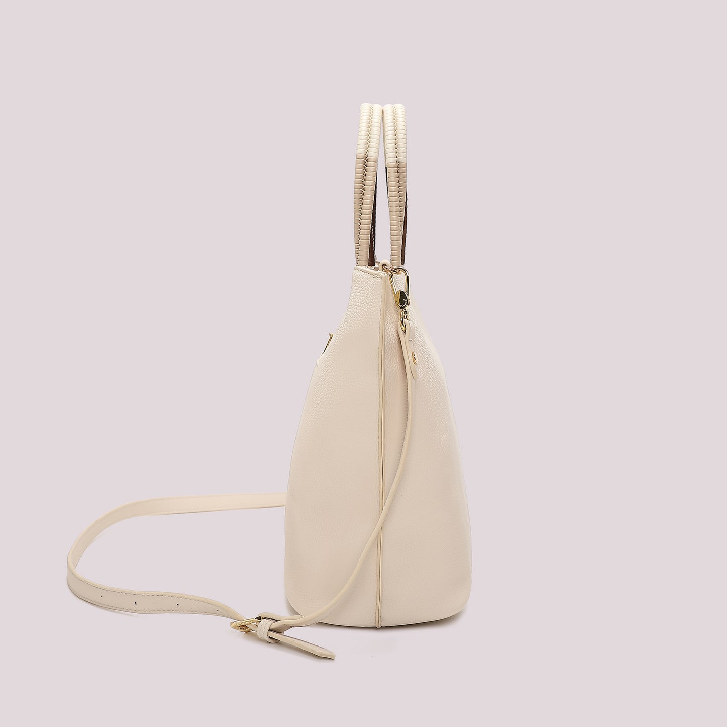 BORSA SHOPPING CON MANICO INTRECCIATO