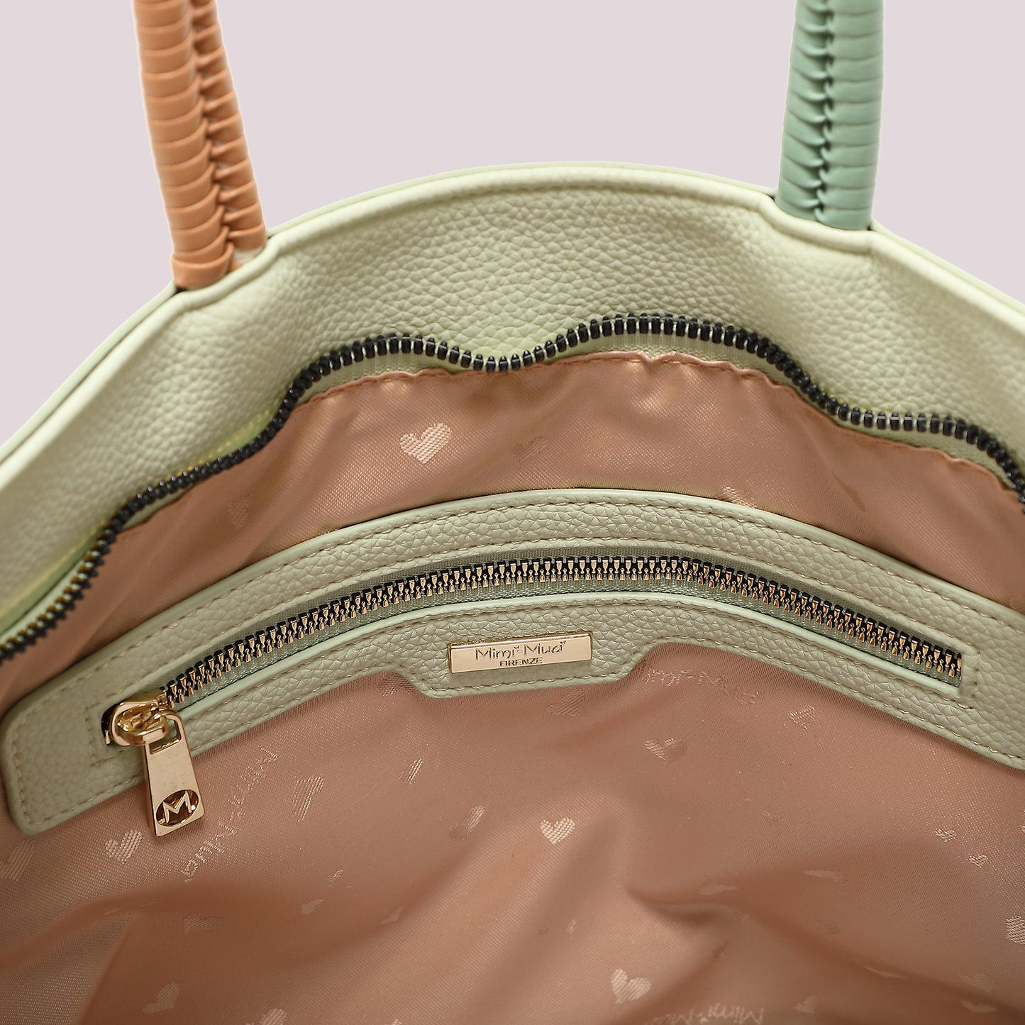 BORSA SHOPPING CON MANICO INTRECCIATO