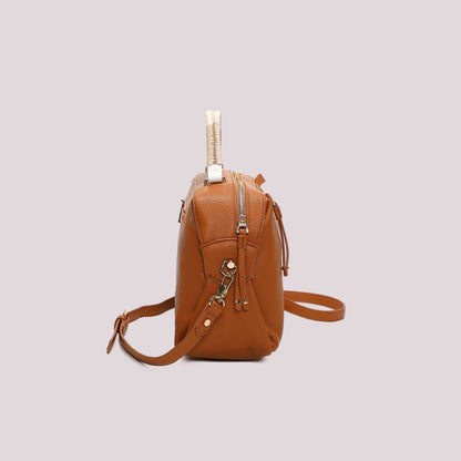 BORSA A BAULETTO CON MANICO INTRECCIATO