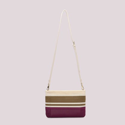 BORSA A BUSTA IN MAGLIA A RIGHE