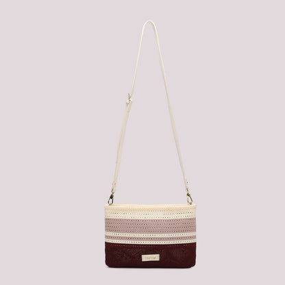 BORSA A BUSTA IN MAGLIA A RIGHE