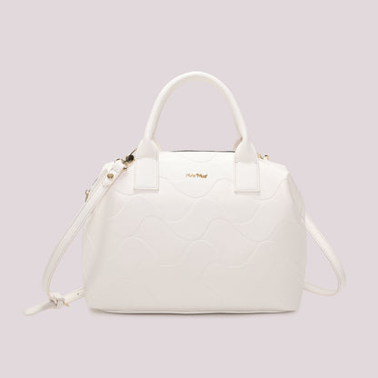 BORSA A BAULETTO CON MOTIVO AD ONDA