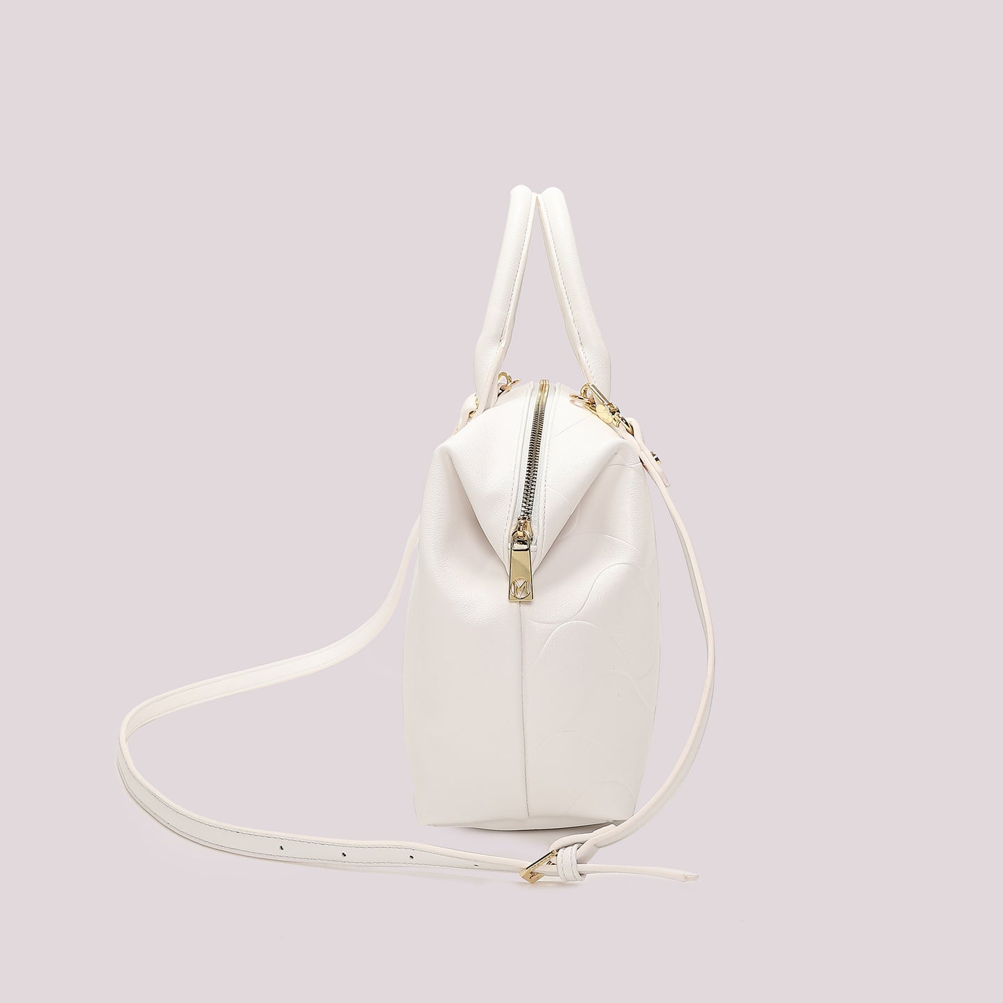 BORSA A BAULETTO CON MOTIVO AD ONDA