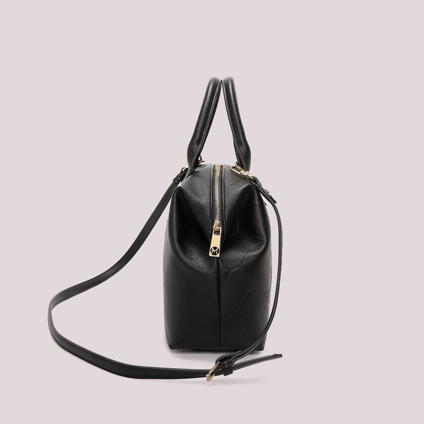 BORSA A BAULETTO CON MOTIVO AD ONDA