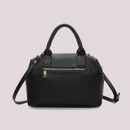 BORSA A BAULETTO CON MOTIVO AD ONDA