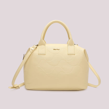 BORSA A BAULETTO CON MOTIVO AD ONDA