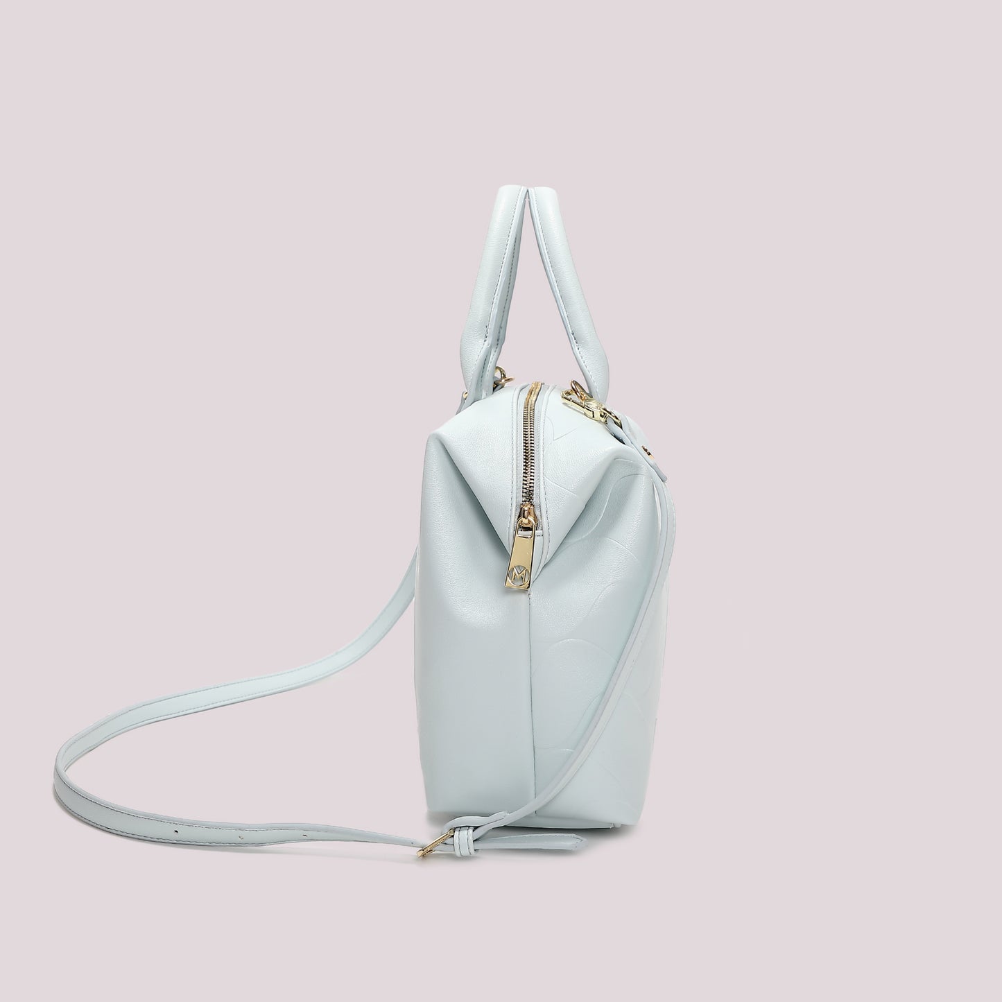 BORSA A BAULETTO CON MOTIVO AD ONDA