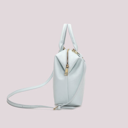 BORSA A BAULETTO CON MOTIVO AD ONDA