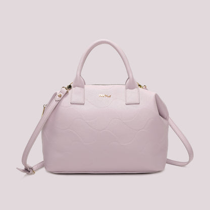 BORSA A BAULETTO CON MOTIVO AD ONDA