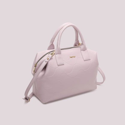 BORSA A BAULETTO CON MOTIVO AD ONDA