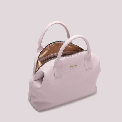 BORSA A BAULETTO CON MOTIVO AD ONDA