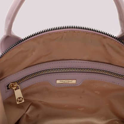 BORSA A BAULETTO CON MOTIVO AD ONDA