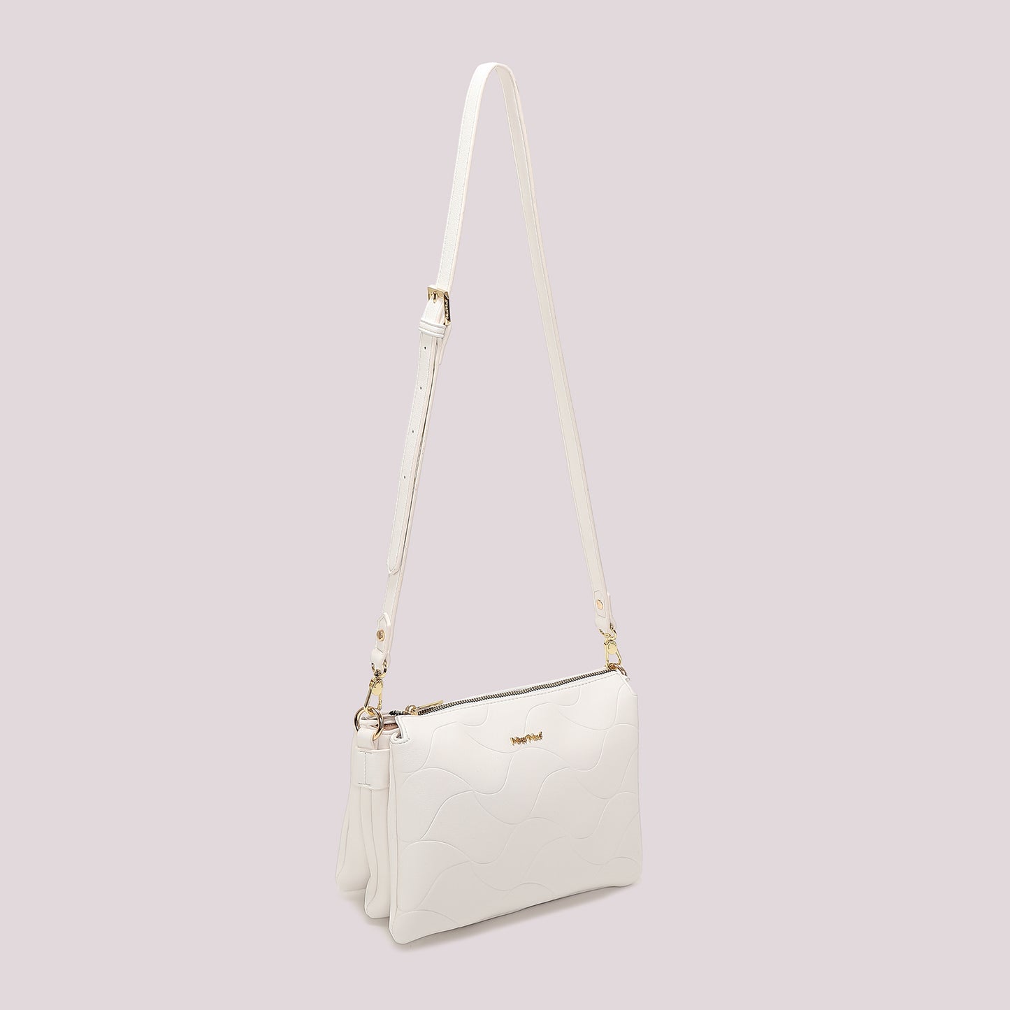 BORSA A TRACOLLA CON MOTIVO AD ONDA