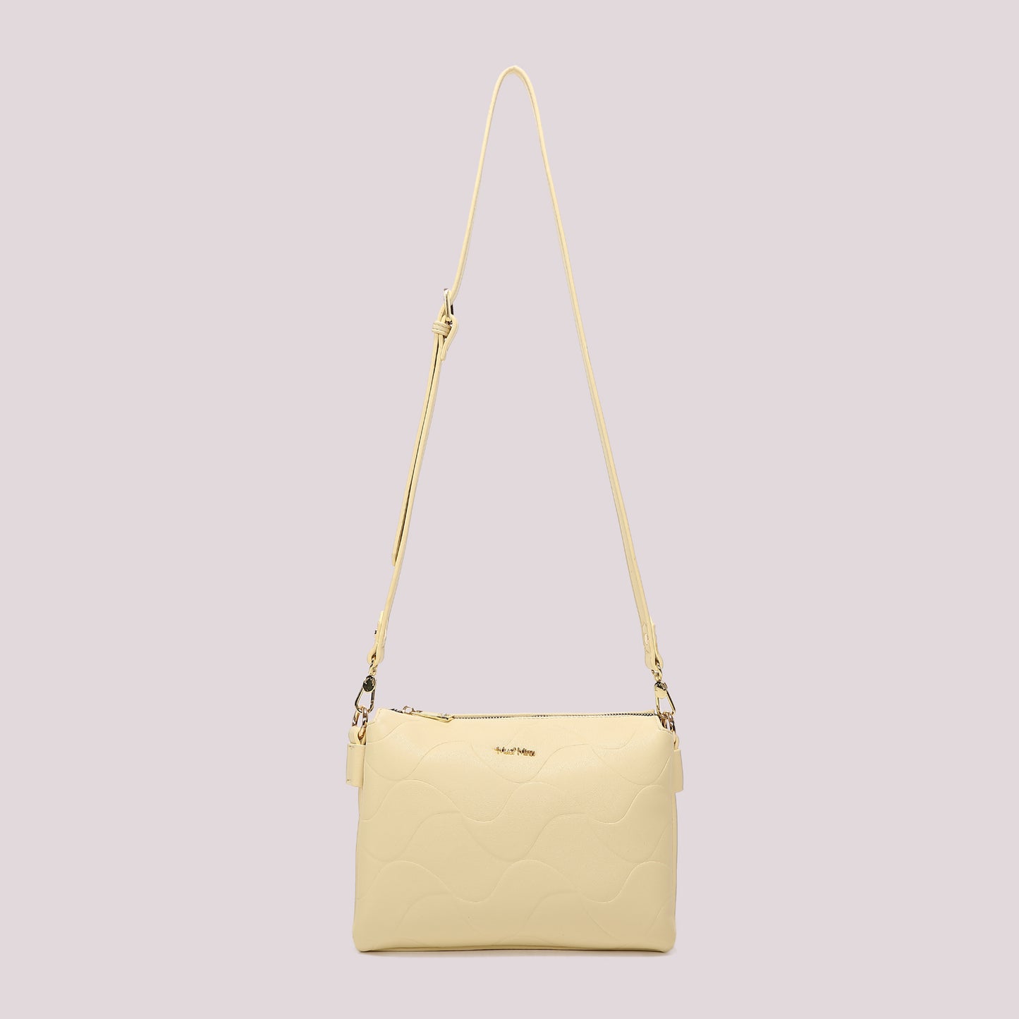 BORSA A TRACOLLA CON MOTIVO AD ONDA