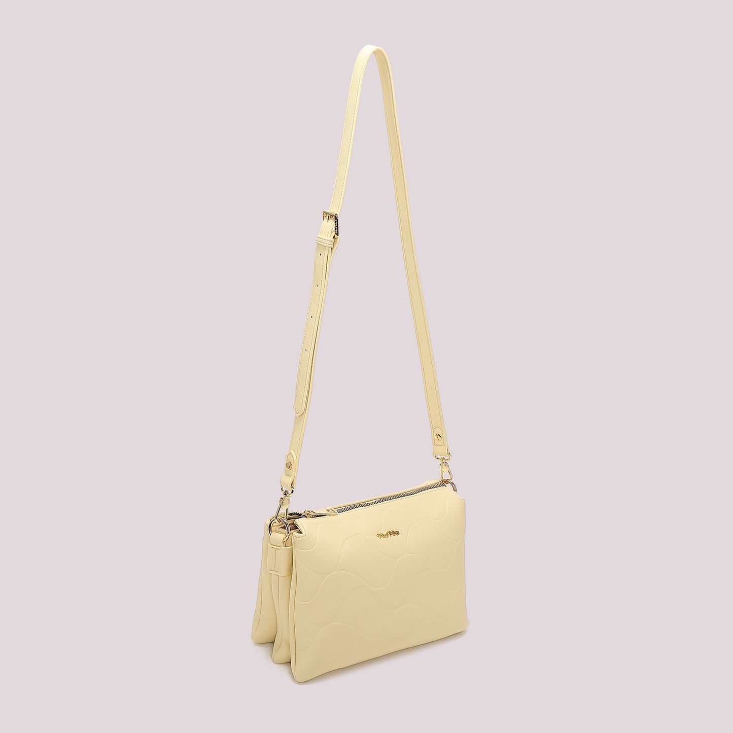 BORSA A TRACOLLA CON MOTIVO AD ONDA