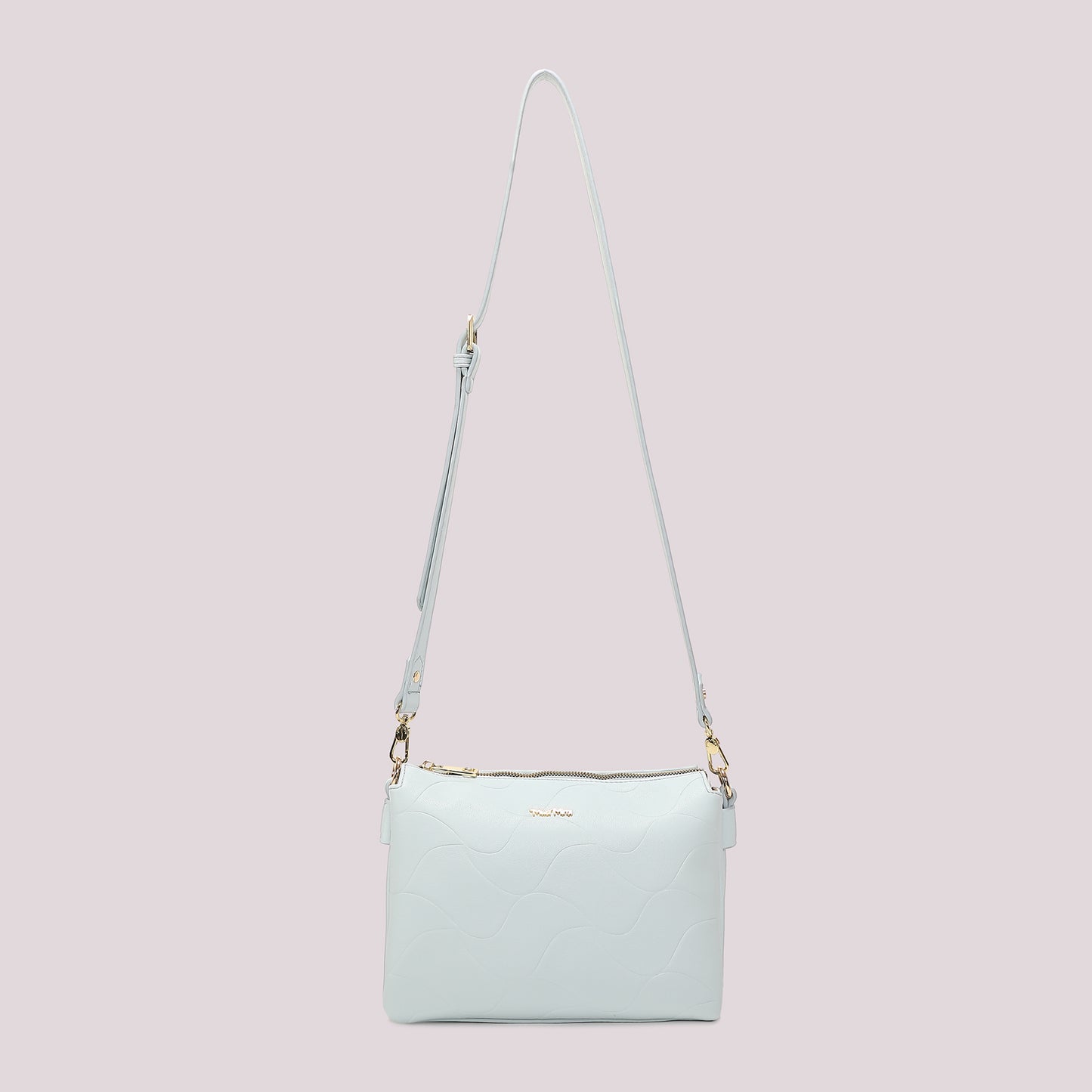 BORSA A TRACOLLA CON MOTIVO AD ONDA