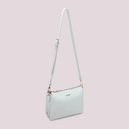 BORSA A TRACOLLA CON MOTIVO AD ONDA