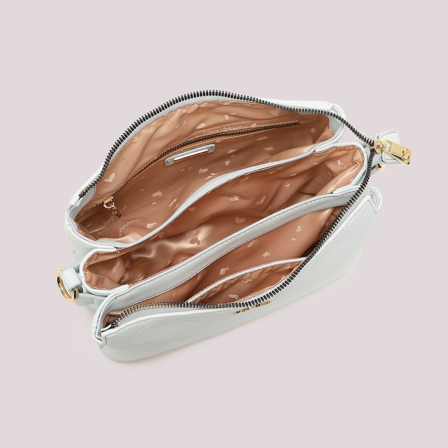 BORSA A TRACOLLA CON MOTIVO AD ONDA