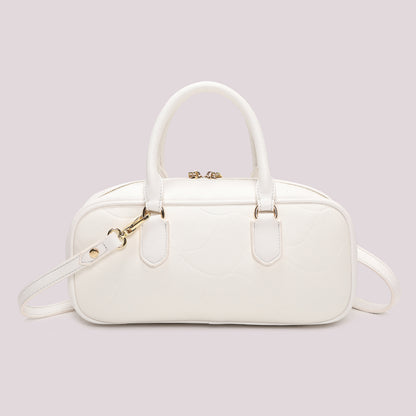 BORSA BAGUETTE CON MOTIVO AD ONDA